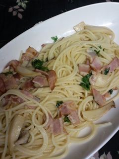 エリンギと青菜の和風パスタ-レシピのメイン写真