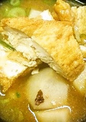 こいもと厚揚げのお味噌汁-レシピのメイン写真