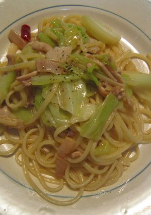 旦那さんのイカの塩辛ペペロンチーノ-レシピのメイン写真