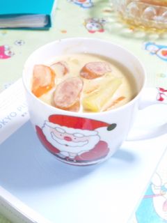 具だくさん簡単コーンミルクスープ-レシピのメイン写真
