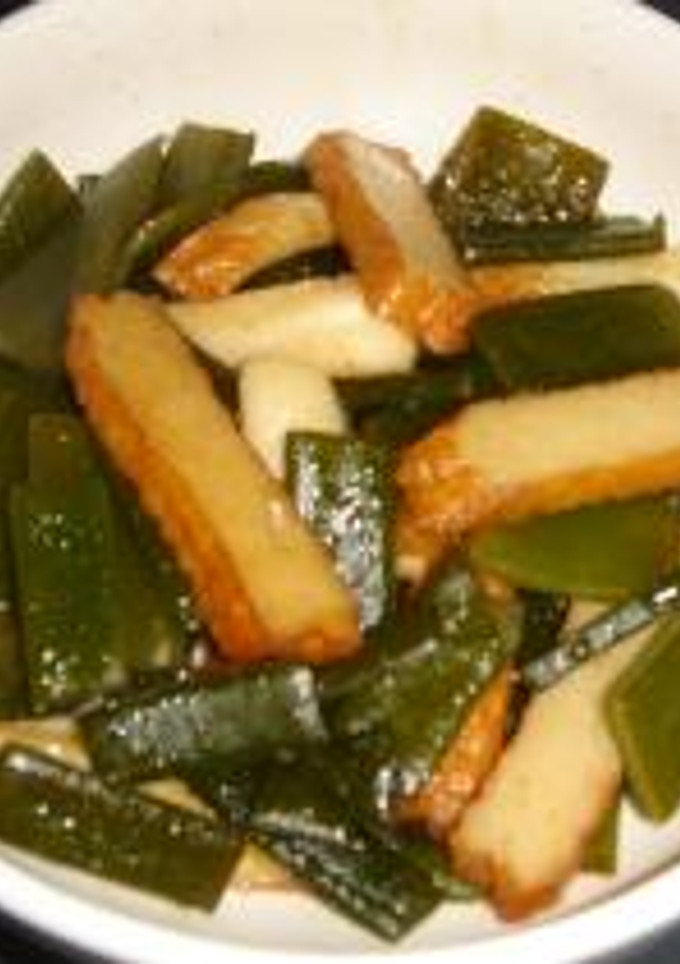 茎わかめと薩摩揚げの炒めもの-レシピのメイン写真