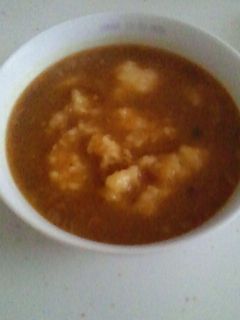 残り物カレーを使ったすいとん風スープ-レシピのメイン写真