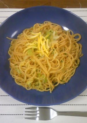 柚子香るジャコとキャベツのパスタ-レシピのメイン写真
