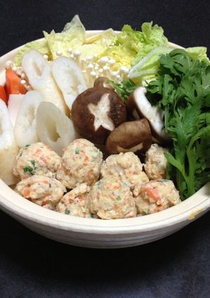 鶏胸なのにプリプリ鶏だんご☆お鍋用-レシピのメイン写真
