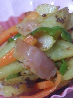 野菜の三色カレー炒め-レシピのメイン写真