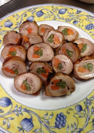 鶏肉八幡巻き(野菜巻) おせちに♪♪-レシピのメイン写真