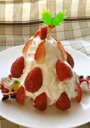 ロールケーキで作る☆ツリーケーキ☆-レシピのメイン写真