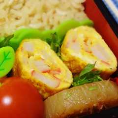 รูปของ 塩胡椒で中華風に！？カニカマ入り卵焼き