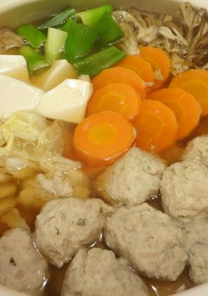 ふわふわ♪れんこんつくねのあったか鍋-レシピのメイン写真