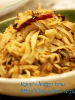 クイック・切干大根バターめんつゆ炒め-レシピのメイン写真