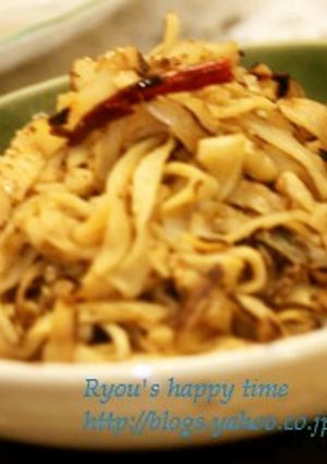 クイック・切干大根バターめんつゆ炒め-レシピのメイン写真