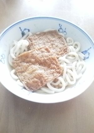 簡単　電子レンジできつねうどん-レシピのメイン写真