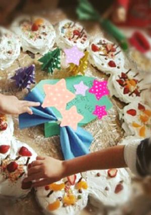 大きすぎるクリスマスリースケーキ　-レシピのメイン写真
