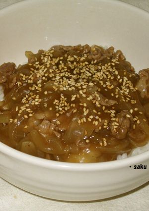 寒い冬に暖まる♥甘辛あんかけ牛丼♪-レシピのメイン写真