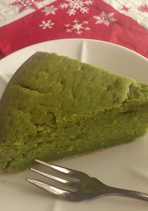 バターなし☆豆腐と生クリームで抹茶ケーキ-レシピのメイン写真