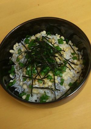 ＊簡単 しらす揚げたま丼-レシピのメイン写真