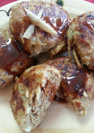 ごぼう入りカレーハンバーグ-レシピのメイン写真