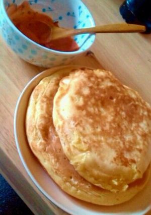 朝食に♪ハムとキャベツのパンケーキ-レシピのメイン写真