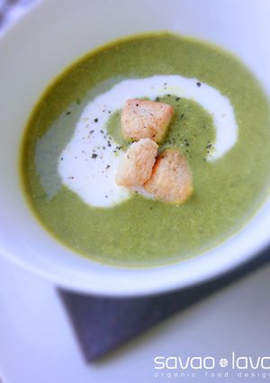 茹で鶏スープで☆ほうれんそうのポタージュ-レシピのメイン写真