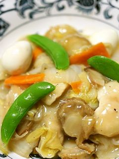 ホタテ&ささみ入り白菜の炒め煮-レシピのメイン写真