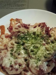 れんこんビーフチーズ焼き-レシピのメイン写真