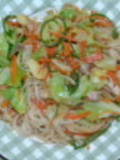 野菜たっぷり焼きビーフン-レシピのメイン写真
