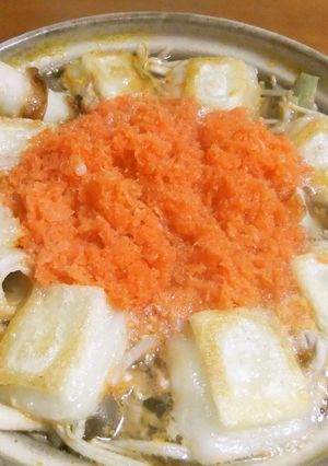 人参たっぷり♪洋風揚げ餅鍋-レシピのメイン写真