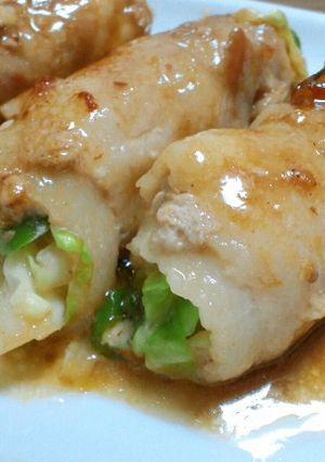 キャベツたっぷり!キャベピーチーズ豚巻き-レシピのメイン写真