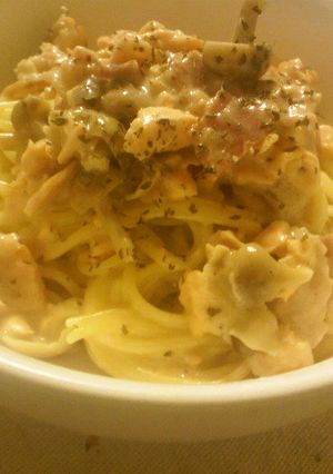 鮭ときのこのクリームパスタ♪-レシピのメイン写真