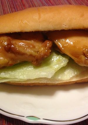 照り焼きチキンサンド-レシピのメイン写真