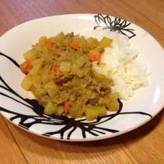 รูปของ 大根とひき肉カレー