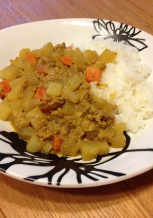 大根とひき肉カレー-レシピのメイン写真