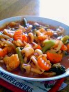 イカと野菜のイタリア風煮込み<゜)))彡-レシピのメイン写真