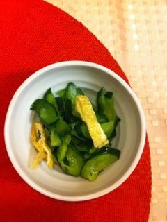 キュウリと油揚げの和えもの-レシピのメイン写真