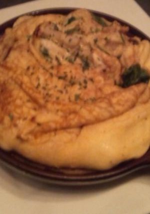 ほうれん草としめじのフワフワオムレツ-レシピのメイン写真