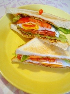 週末ランチに・・BLT☆Eサンド♡-レシピのメイン写真
