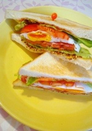 週末ランチに・・BLT☆Eサンド♡-レシピのメイン写真