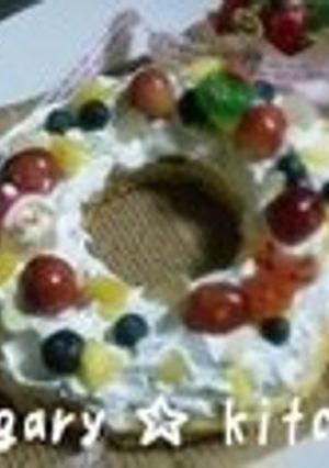 大きなホットケーキ ☆ クリスマスリース-レシピのメイン写真