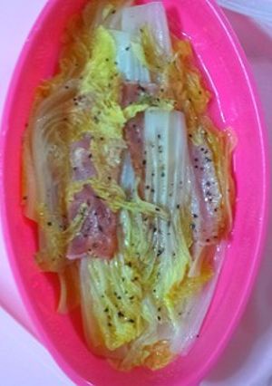 白菜とベーコンの重ね煮＊レンジで超簡単♪-レシピのメイン写真