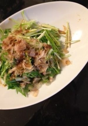 水菜のお浸し風サラダ-レシピのメイン写真