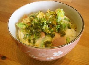 朝簡単‼キャベツがあま～い♪ハムたまご丼-レシピのメイン写真