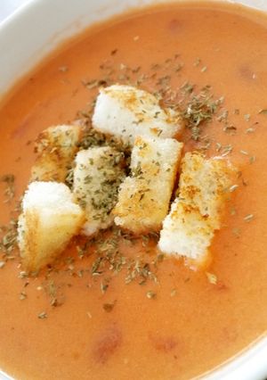超絶☆簡単♪5分でトマトクリームスープ-レシピのメイン写真