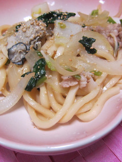 牡蠣焼うどん-レシピのメイン写真