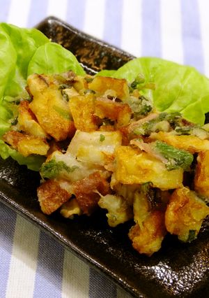 チクワと紅生姜のかき揚げ。-レシピのメイン写真