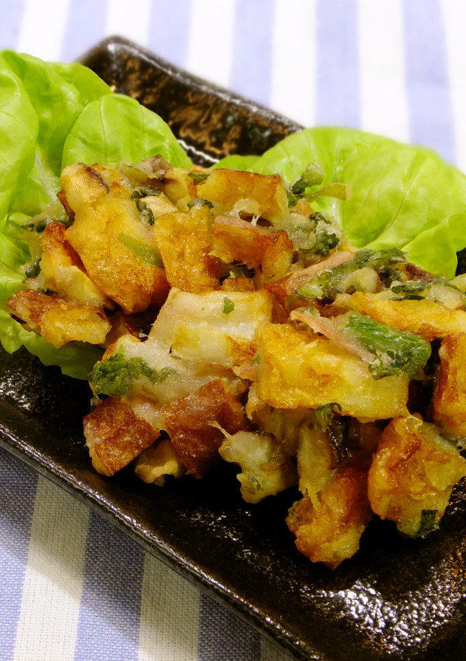 チクワと紅生姜のかき揚げ。-レシピのメイン写真