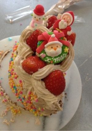 クリスマスチョコレートケーキ(ハーフ)-レシピのメイン写真