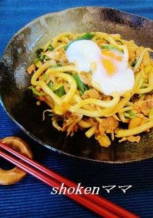 簡単　美味しい～♪キムチ焼きうどん♪-レシピのメイン写真