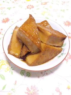 懐かしいおばあちゃんの 厚揚げの煮物♪-レシピのメイン写真