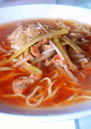 簡単♥ｶﾘｶﾘ豚と野菜のｳﾏｳﾏ麺♪-レシピのメイン写真