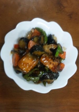 鮭と茄子の甘酢炒め-レシピのメイン写真